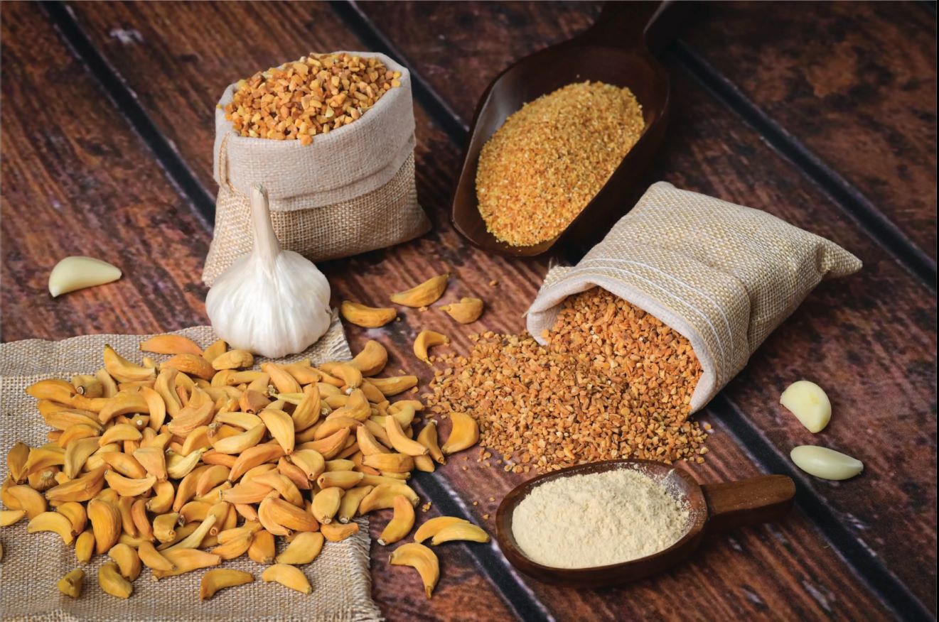 Banner image highlighting Krushi Food Industries' commitment to quality. We are a global exporter of dehydrated onion and garlic, certified under GMP, HACCP, and ISO standards.